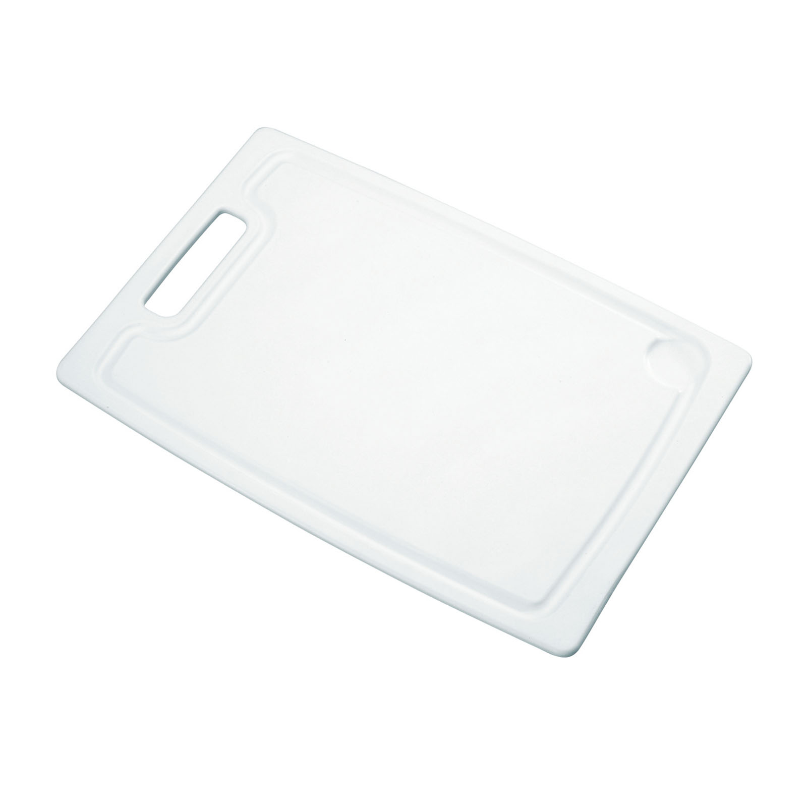 Tagliere Rettangolare Tescoma Presto - In Plastica Bianca, 36x24 Cm, Con Scanalatura E Fondo Antiscivolo - Foto 3