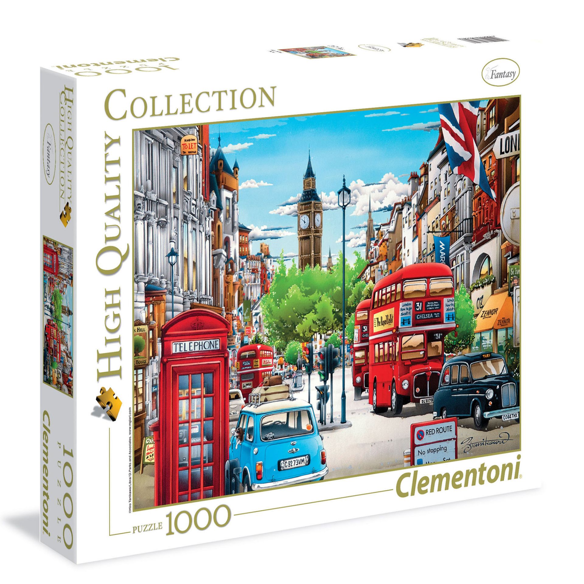 Clementoni Puzzle 500 Pezzi Lago Di Como, High Quality Collection, Poster Incluso, Made In Italy, 49x36 Cm