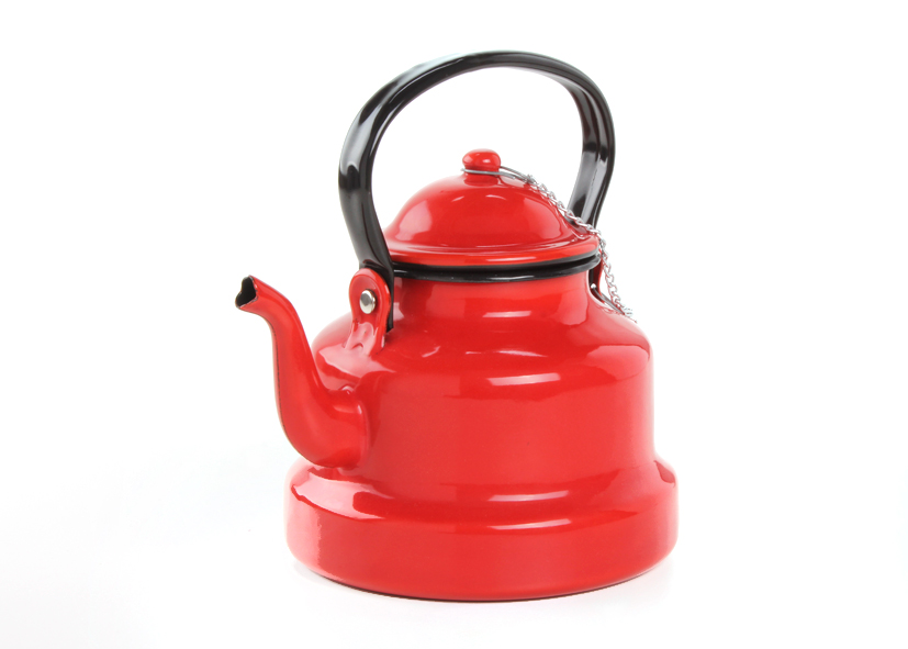 Bollitore Smaltato Da Fornello 1,6 L – Teiera Giallo Chiaro Con Manico Pieghevole Antiscottatura, Per Acqua, Caffè E Tè