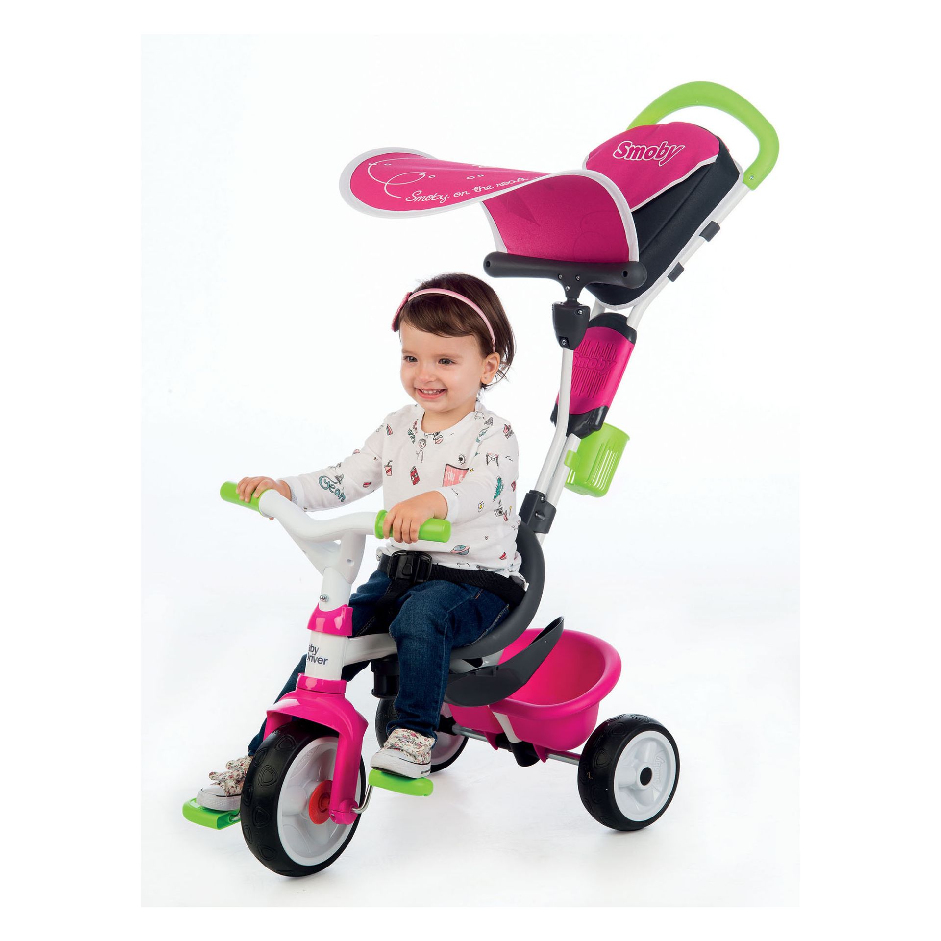 Paniate - Triciclo Evolutivo 4 in 1 Baby Driver Confort Girl Smoby in ...
