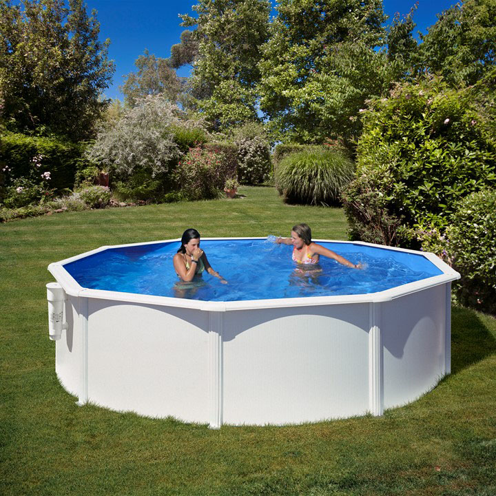 ᐅ Piscina fuori terra GRE acciaio tonda 350h120 BORA BORA