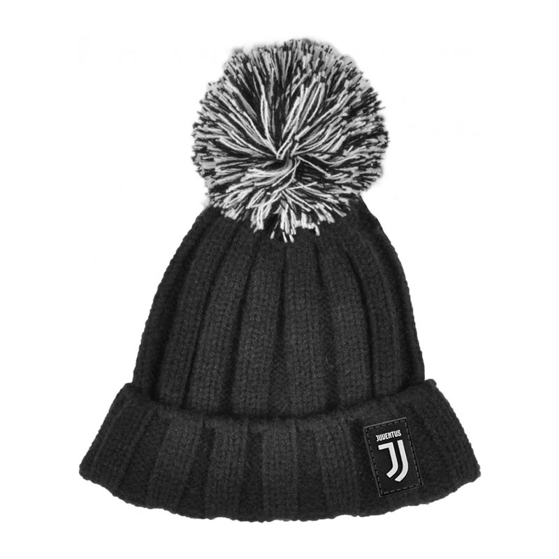Juventus Cappello Invernale Skipper - Con Logo Ricamato E Toppa In Pelle, Morbido E Caldo - 2