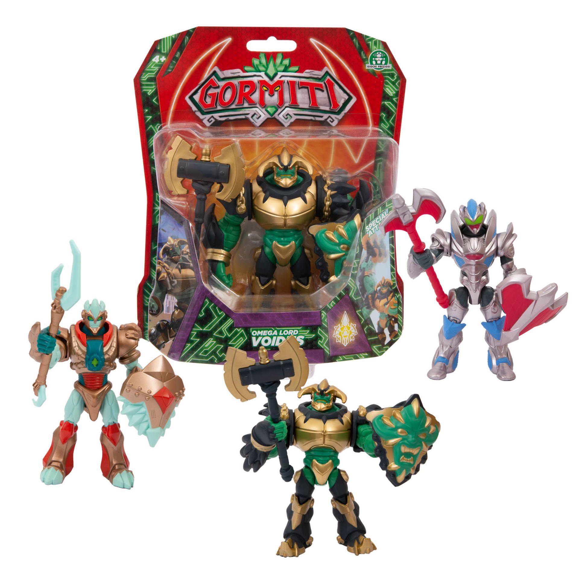 Giochi Preziosi Gormiti Serie 2, Personaggio Ultra Titano, Action Figure 12 Cm Con Arma E Token