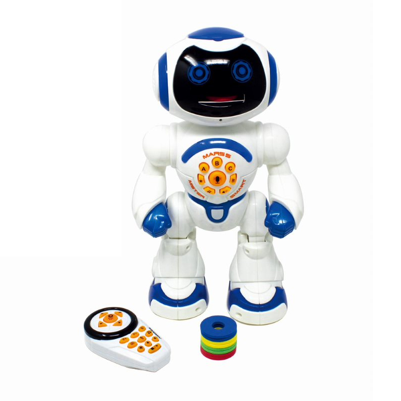 Robot Radiocomandato ODS Mars 1 ECO, Alto 40 Cm, A Infrarossi, Spara Palline, Balla E Fischia, Per Bambini Dai 5 Anni In Su, Con Cavo USB