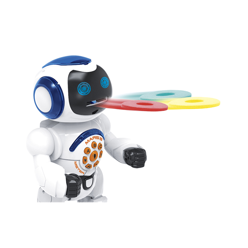 Robot Radiocomandato ODS Mars 1 ECO, Alto 40 Cm, A Infrarossi, Spara Palline, Balla E Fischia, Per Bambini Dai 5 Anni In Su, Con Cavo USB
