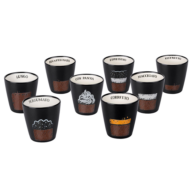 BITZ Tazza da caffè in gres resistente, 30 cl, crema/crema