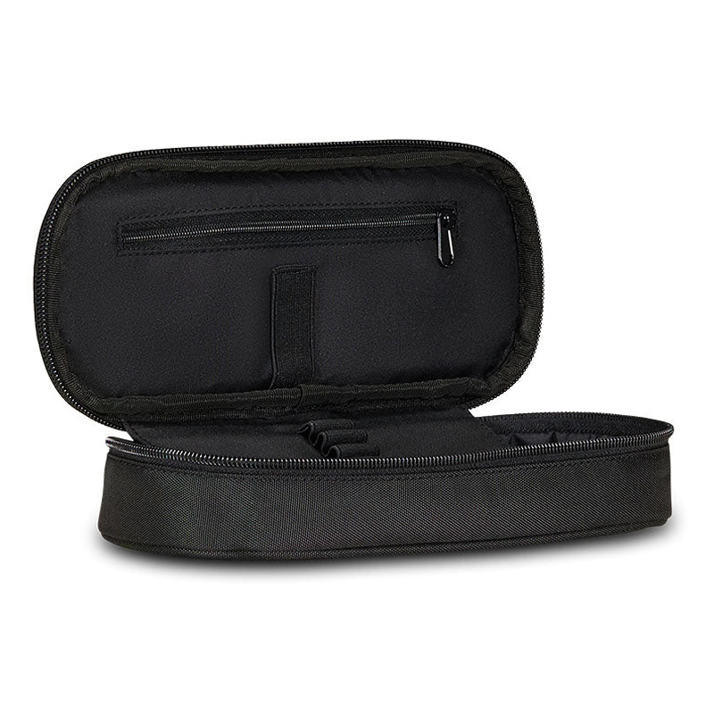 Portapenne Invicta Lip Pencil Bag Nero - Astuccio Scuola In Poliestere Riciclato Con Taschino Interno, Maxi Logo