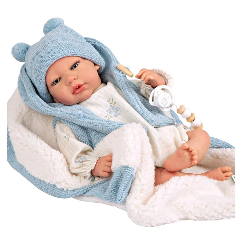 BABESIDE Bambole Reborn Realistica – Reborn Femmina di 20 Pollici 50 cm con Capelli Lunghi, Corpo Morbido in Stoffa, Vestito Rosa & Accessori, Regalo per Bambini 3