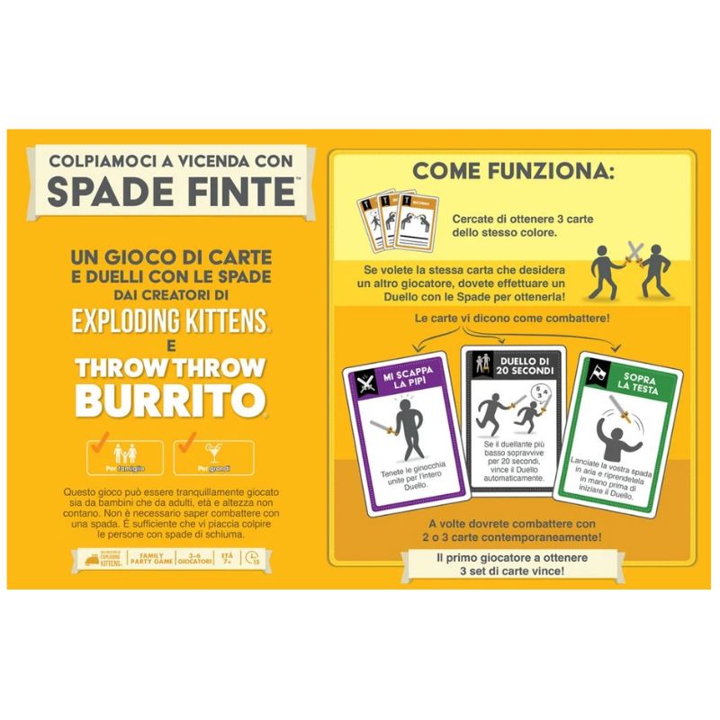 Colpiamoci a vicenda con spade finte - Il party game definitivo