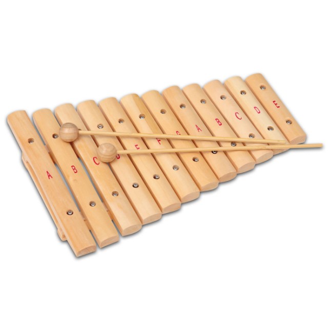 Immagine di Xilofono in Legno a 12 Note Bontempi con Bacchette