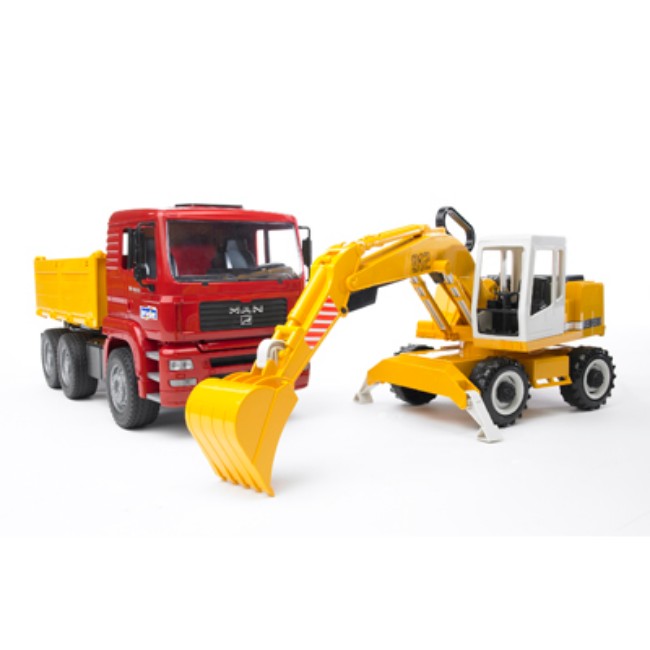 Immagine di Camion MAN TGA con Scavatrice Liebherr 