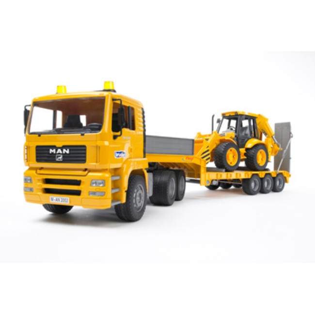 Immagine di Camion e Bilico MAN TGA con Scavatore JCB 4CX 