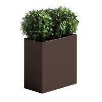 Immagine di Euro3Plast Vaso Cassetta Kube High  Ruggine 100 x 40 x 70 cm