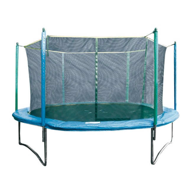 Trampolino Indoor Garlando Fit & Balance M (Ø122 Cm) - Nero/Blu, Portata 100 Kg, Per Home Fitness - Foto 2