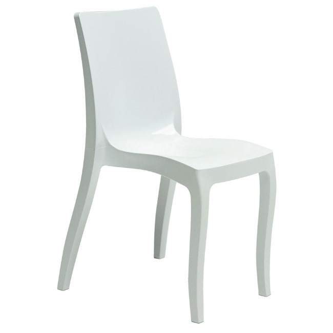 Immagine di Sedia Solid Cristal Ultralucido Bianco 