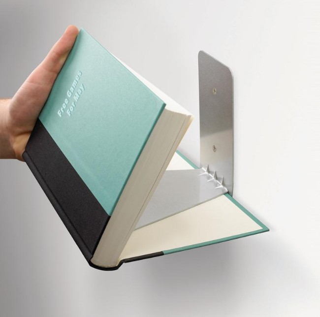 Immagine di Mensola Grande Conceal Porta Libri a Muro a Scomparsa