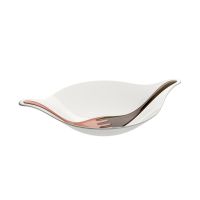 Immagine di Insalatiera Leaf L Bianco/Rame 