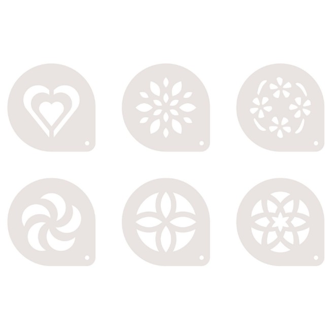 Immagine di Dischi Decorativi per Cappuccino 6Pz MyDRINK 
