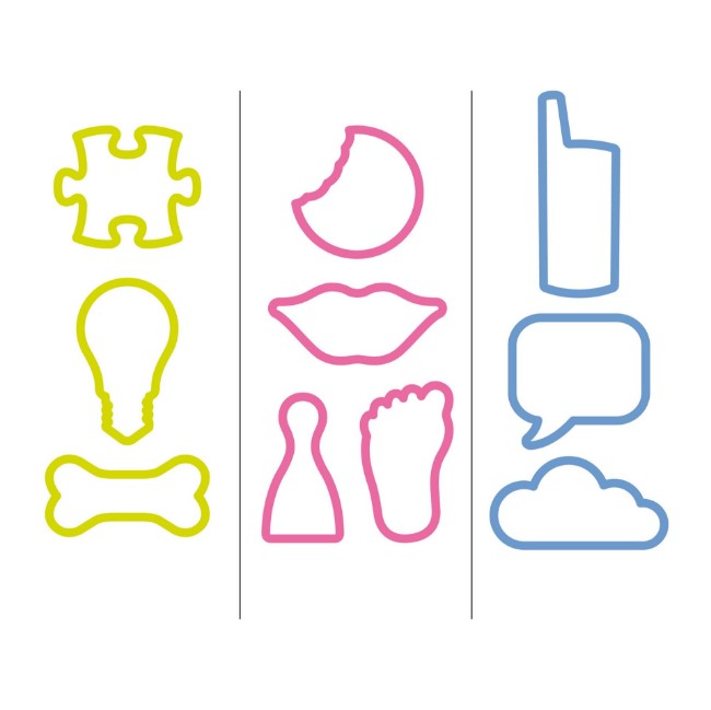 Immagine di Tagliabiscotti Forme Divertenti in Anello 10pz Delicia Kids 