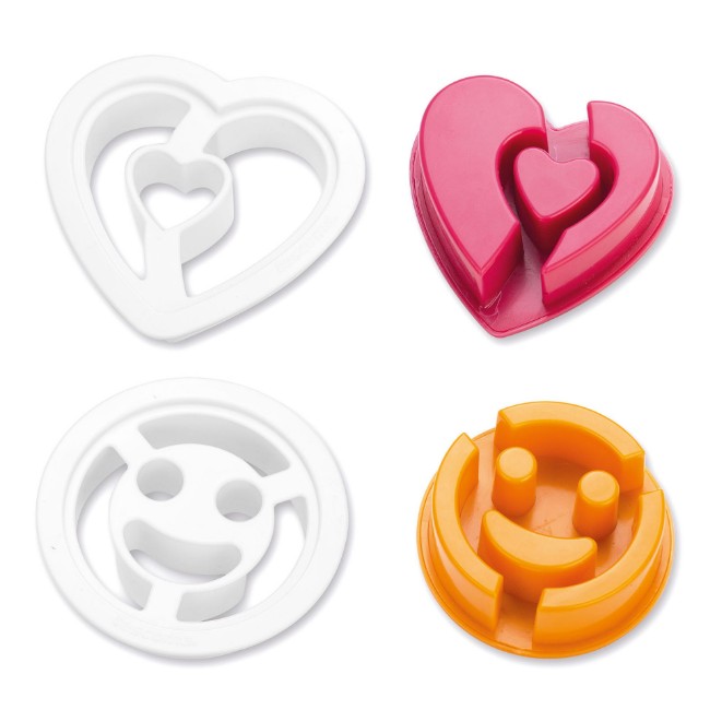 Immagine di Tagliapasta Multiuso Cuore e Smile Delicia Kids 