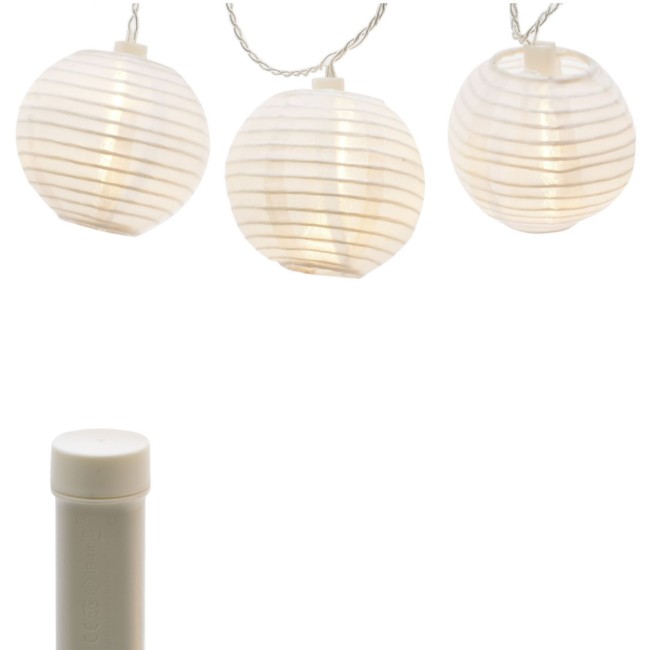 Immagine di Catena 20 Lanterne Led Bianco 