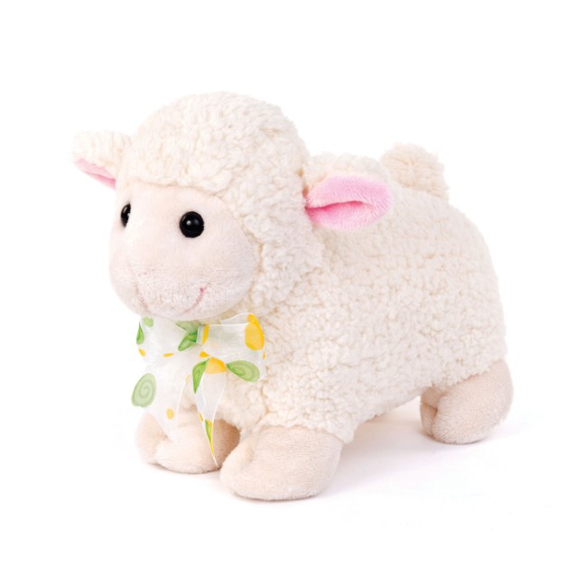 Paniate Peluche Pecora con Fiocco 25cm DeCar in offerta da Paniate