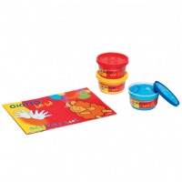 Immagine di Giotto Set Super Colori a Dita con 3 Barattoli da 100ml e Activity Book