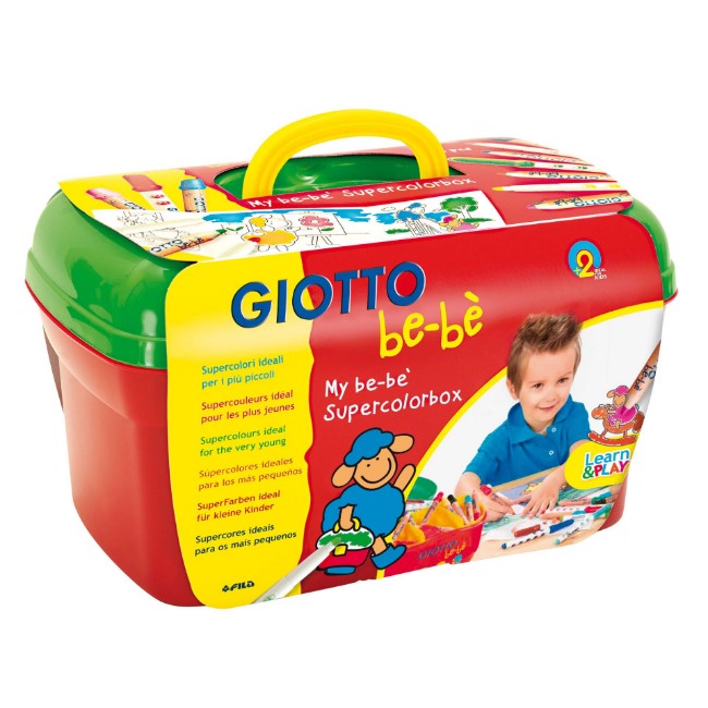 Giotto bebe' - barattolo 10 superpennarelli ideali per i più