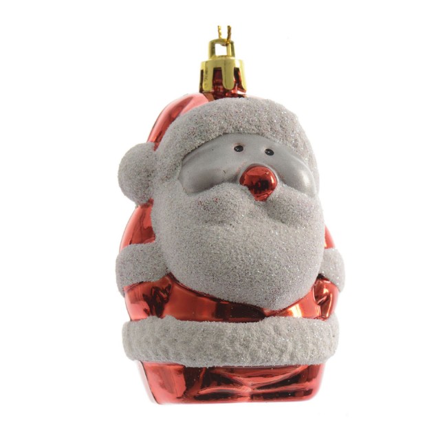 Immagine di Addobbo Natalizio Babbo Natale 9cm - Rosso