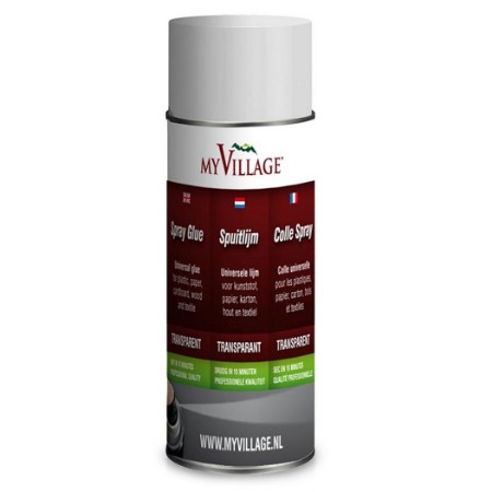 Colla Spray Trasparente 150 ml per Villaggio Natalizio