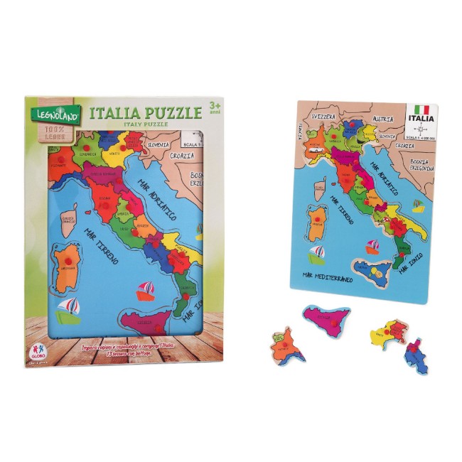 Immagine di Puzzle Italia in Legno 