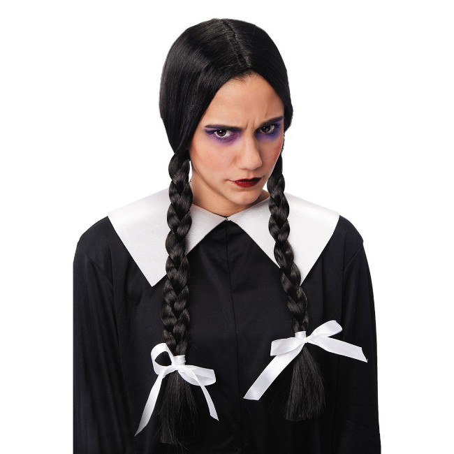 Immagine di Parrucca Mercoledì Addams 