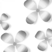 Immagine di Wallflower Set 9 Fiori Decorazione da Parete Nickel 