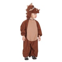 Immagine di Costume di Carnevale Dinosauro Triceratopo Baby con Cappuccio Taglia II