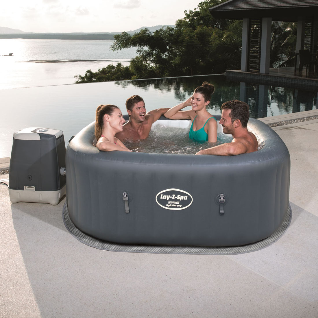 Paniate Spa LayZ HydroJet Pro Hawaii 180 x 180 cm Bestway in offerta