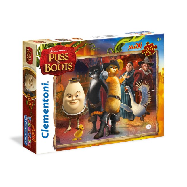 Paniate - Clementoni Puzzle 24 Maxi Puss in Boots Shrek Clementoni in ...