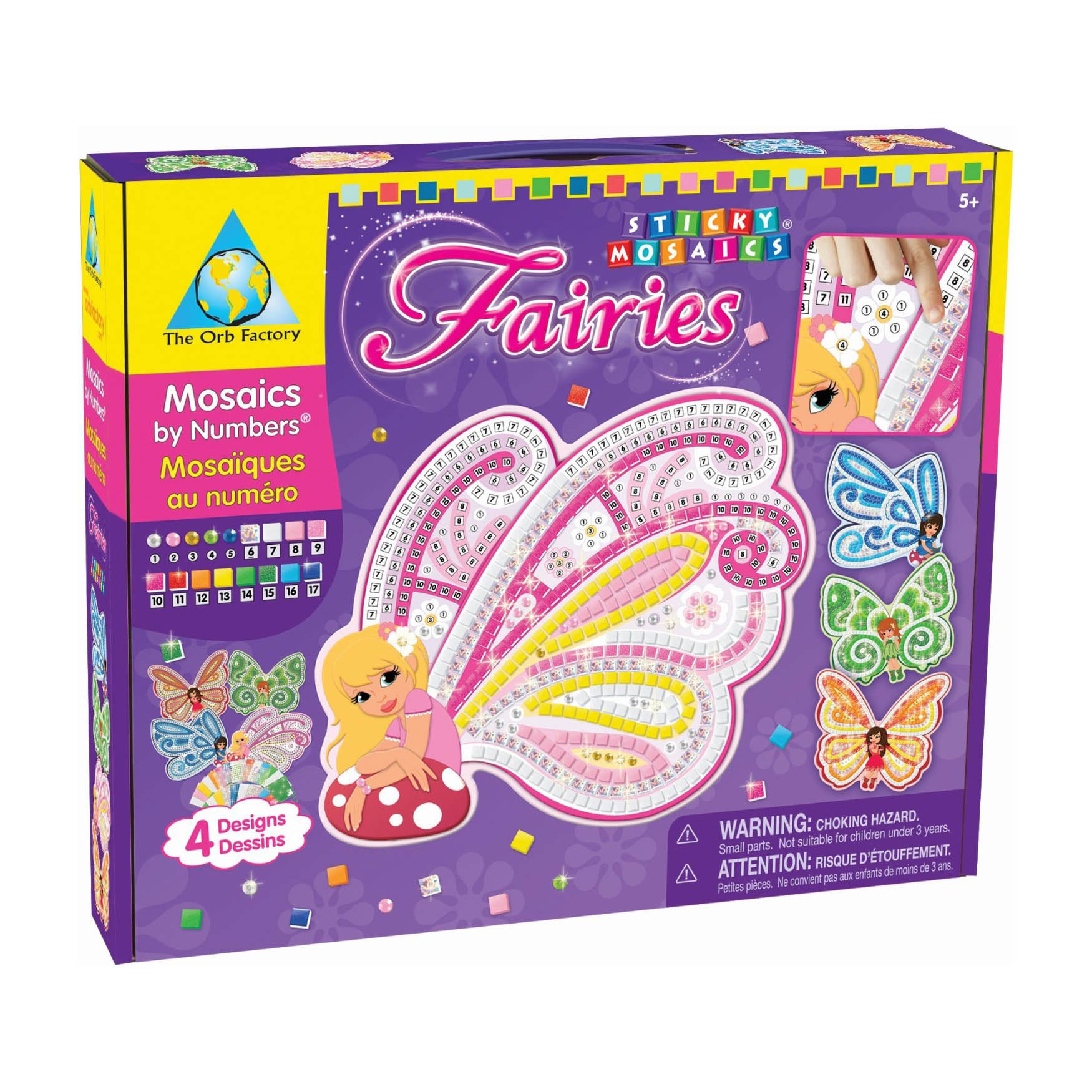 Orb Factory Loisir Créatif My First Sticky Mosaics Poney - Tableau sable, paillettes et mosaïque