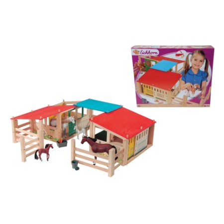 Immagine di Play Set Box Cavalli in Legno 