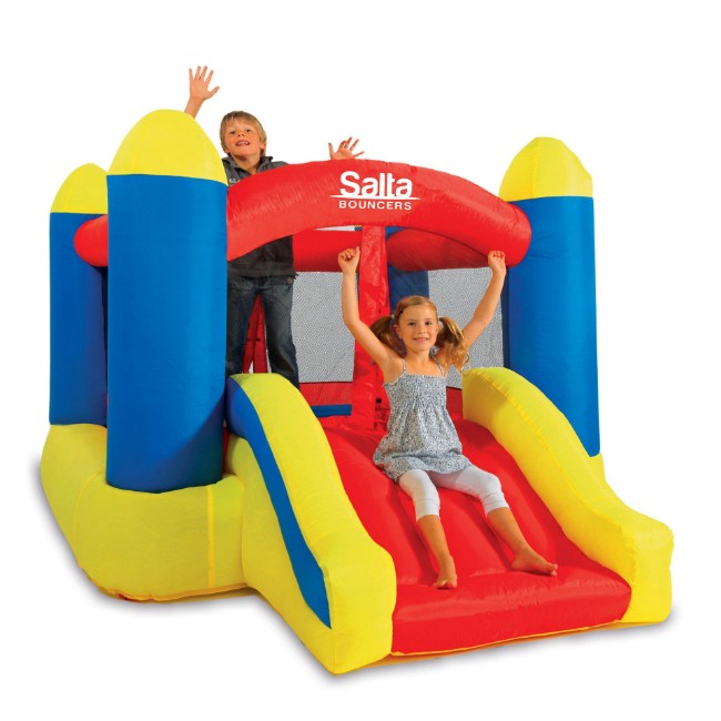 Immagine di Gonfiabile Bouncers Castello con Trampolino e Scivolo 
