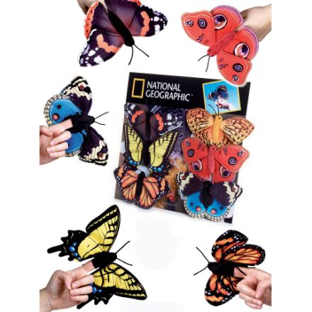 Immagine di Peluche Farfalla Marionetta da Dito 22cm