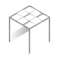 Immagine di Pergola Dolcevita Cube Autoportante Bianca 