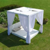 Immagine di Pergola Dolcevita Cube Autoportante + Letto 2 Piazze Pieghevole 