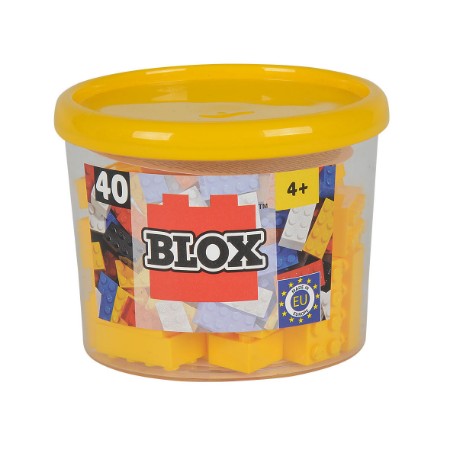 Immagine di SIMBA Blox barattolo 40 mattoncini Gialli (compatibile LEGO) 