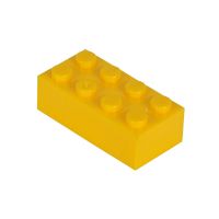 Immagine di SIMBA Blox barattolo 40 mattoncini Gialli (compatibile LEGO) 