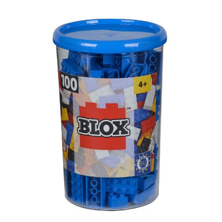 Immagine di SIMBA Blox barattolo 100 mattoncini Blu (compatibile LEGO) 