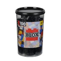 Immagine di SIMBA Blox barattolo 100 mattoncini Neri (compatibile LEGO) 