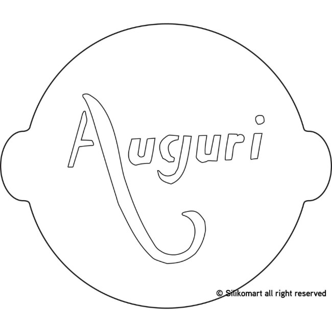Immagine di Mascherina per Torte Auguri 