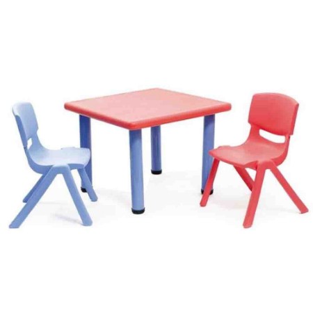 Immagine di Tavolino Strong Rosso Blu - Altezza Regolabile 