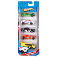 Hot Wheels Confezione con 5 Veicoli