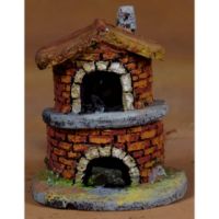 Immagine di Forno Presepe con Lampada Effetto Fiamma 